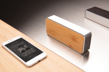 Logotrade promotional gifts photo of: Nevada Bamboo 3W wireless speaker