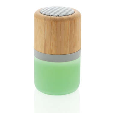 Logotrade corporate gift image of: Bamboo colour changing 3W speaker light