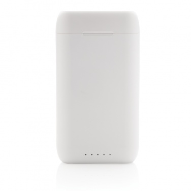 Logotrade promotional giveaway image of: Liberty TWS earbuds with 5.000 mAh powerbank