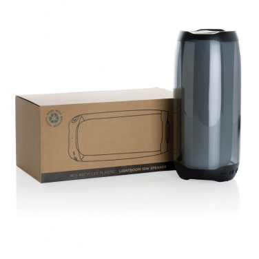 Logo trade promotional giveaways image of: RCS recycled plastic Lightboom 10W speaker