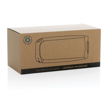 Logotrade promotional merchandise picture of: RCS recycled plastic Lightboom 10W speaker