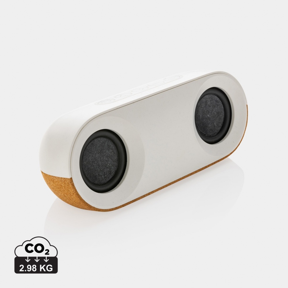 Logotrade promotional merchandise picture of: Oregon RCS recycled plastic and cork 10W speaker
