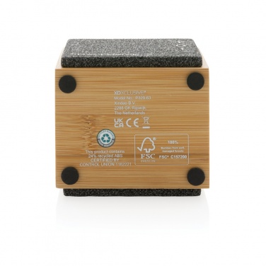 Logotrade promotional products photo of: Wynn 5W bamboo wireless speaker