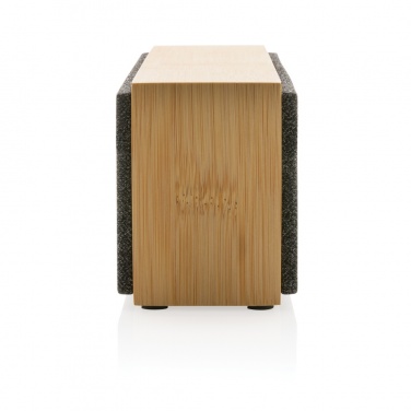Logo trade promotional gifts image of: Wynn 10W bamboo wireless speaker