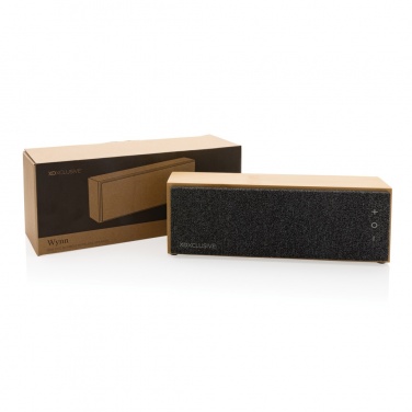 Logo trade advertising product photo of: Wynn 10W bamboo wireless speaker