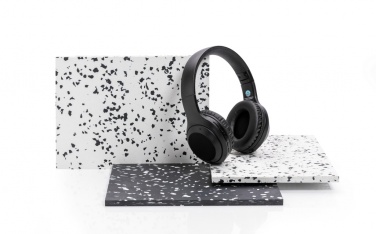 Logo trade promotional giveaways picture of: RCS standard recycled plastic headphone
