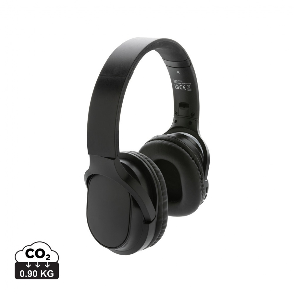 Logotrade promotional gifts photo of: RCS recycled plastic Elite Foldable wireless headphone