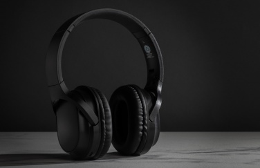 Logo trade promotional giveaway photo of: RCS recycled plastic Elite Foldable wireless headphone