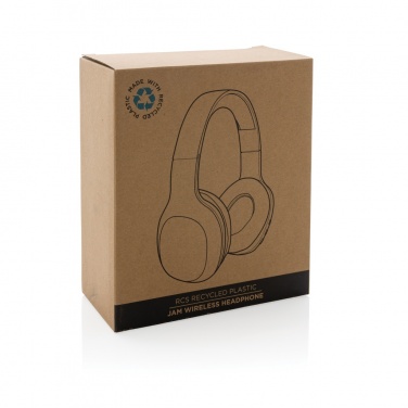 Logo trade promotional items image of: RCS recycled plastic JAM wireless headphone