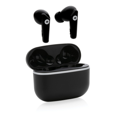Logotrade promotional merchandise picture of: RCS recycled plastic Swiss Peak TWS earbuds 2.0