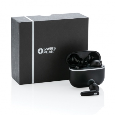 Logotrade promotional merchandise picture of: RCS recycled plastic Swiss Peak TWS earbuds 2.0