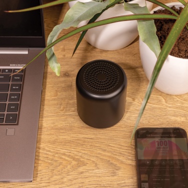Logo trade corporate gifts picture of: RCS certified recycled plastic 5W Wireless speaker