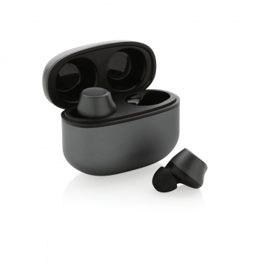 Logo trade promotional merchandise photo of: Terra RCS recycled aluminium wireless earbuds