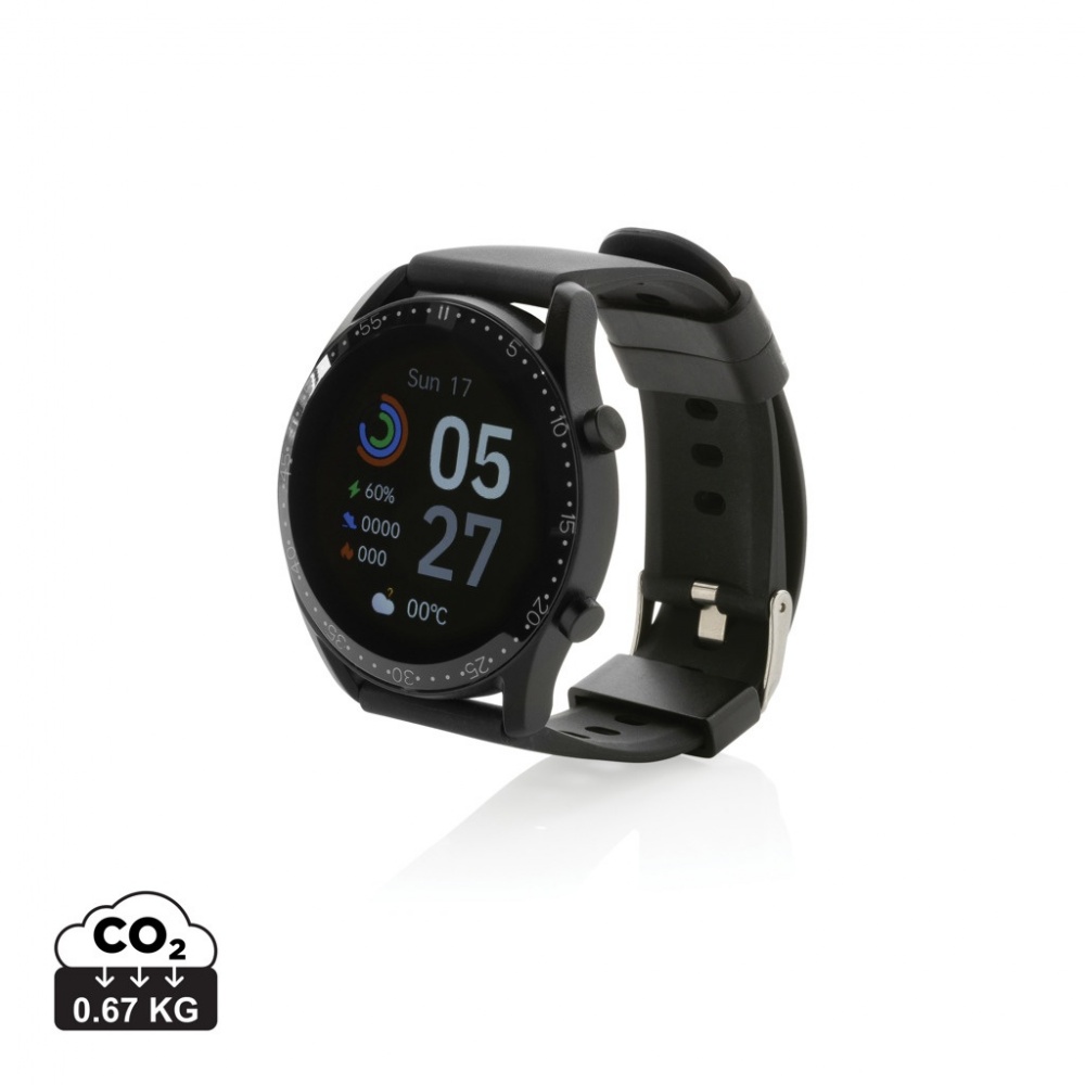 Logotrade promotional merchandise picture of: RCS recycled TPU Fit Watch round
