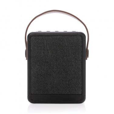 Logo trade promotional item photo of: Skywave RCS recycled plastic solar speaker 12W
