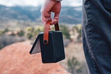 Logo trade corporate gifts picture of: Skywave RCS recycled plastic solar speaker 12W