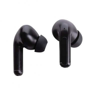 Logotrade promotional merchandise image of: Skywave RCS recycled plastic solar earbuds