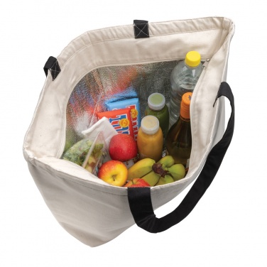 Logo trade corporate gift photo of: Impact Aware™ 285 gsm rcanvas large cooler tote undyed