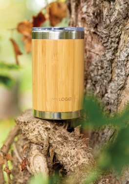 Logotrade promotional product image of: Bamboo coffee to go tumbler