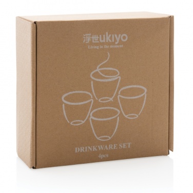 Logo trade advertising products image of: Ukiyo 4pcs drinkware set