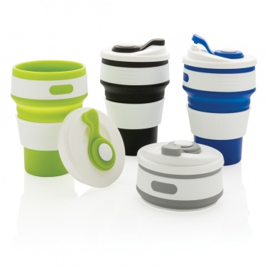 Logo trade promotional items image of: Foldable silicone cup