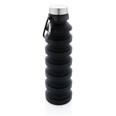 Logotrade promotional item picture of: Leakproof collapsible silicone bottle with lid