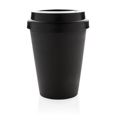 Logo trade promotional giveaways image of: Reusable double wall coffee cup 300ml