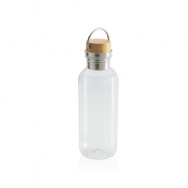 Logo trade promotional merchandise image of: RCS RPET bottle with bamboo lid and handle