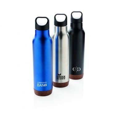Logo trade business gift photo of: Cork leakproof vacuum flask