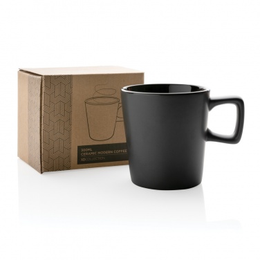 Logotrade promotional gift picture of: Ceramic modern coffee mug 300ml