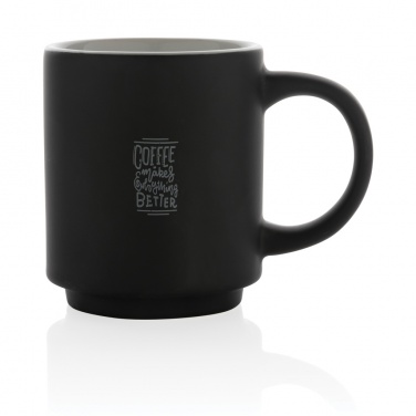 Logo trade business gift photo of: Ceramic stackable mug 180ml