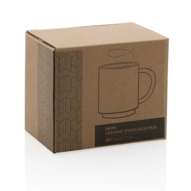 Logotrade promotional item picture of: Ceramic stackable mug 180ml