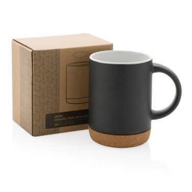 Logo trade promotional products picture of: Ceramic mug with cork base 280ml