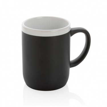 Logo trade corporate gift photo of: Ceramic mug with white rim 300ml