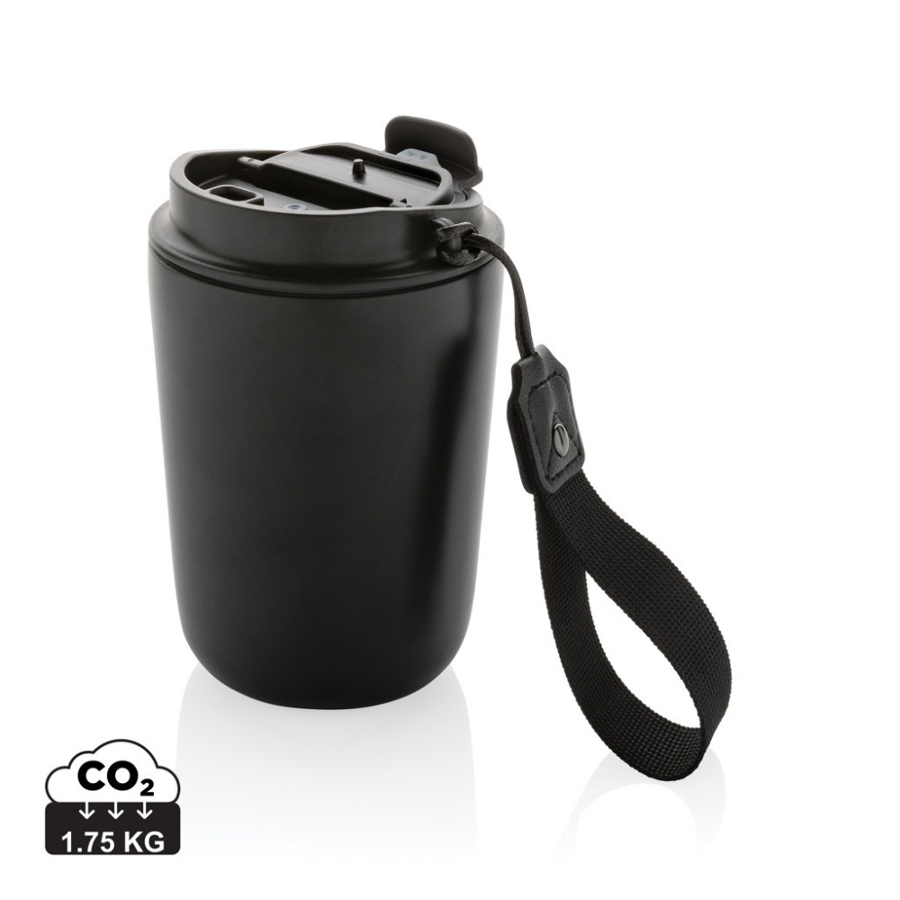 Logotrade advertising products photo of: Cuppa RCS re-steel vacuum tumbler with lanyard