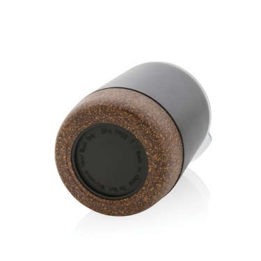 Logo trade promotional gifts picture of: RCS Re-steel cork small vacuum coffee mug