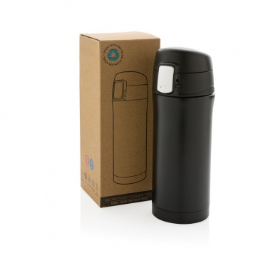 Logotrade promotional item picture of: RCS Recycled stainless steel easy lock vacuum mug