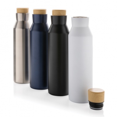 Logo trade advertising product photo of: Gaia RCS certified recycled stainless steel vacuum bottle