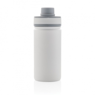Logo trade promotional products image of: Vacuum stainless steel bottle with sports lid 550ml