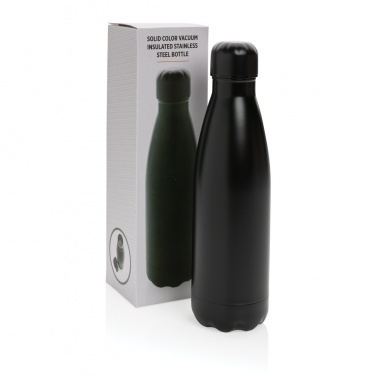Logotrade promotional item image of: Solid colour vacuum stainless steel bottle 500 ml