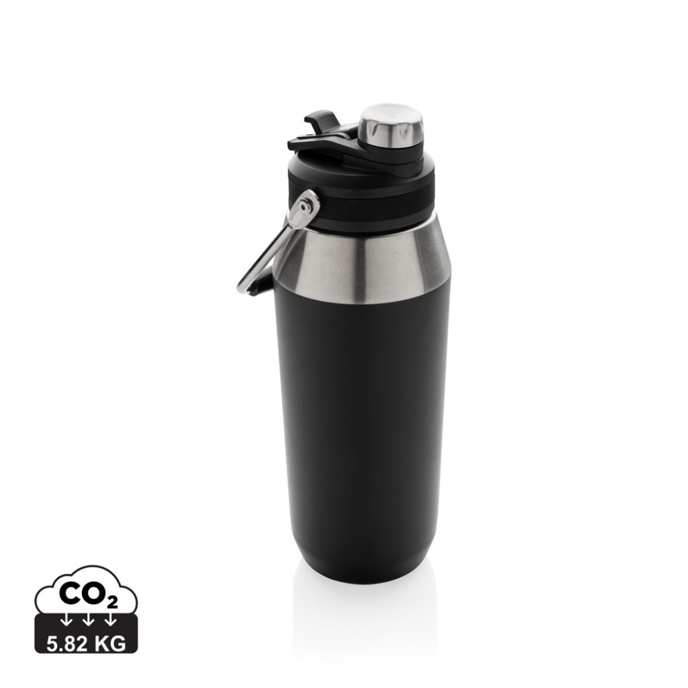 Logotrade promotional gift picture of: Vacuum stainless steel dual function lid bottle 1L