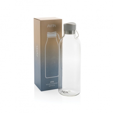 Logo trade corporate gifts picture of: Avira Atik RCS Recycled PET bottle 1L