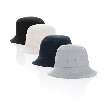 Logo trade business gifts image of: Impact Aware™ 285 gsm rcanvas one size bucket hat undyed