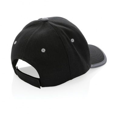 Logo trade promotional merchandise image of: Impact AWARE™ Brushed rcotton 6 panel contrast cap 280gr