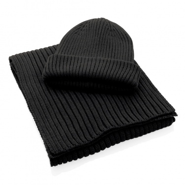 Logotrade promotional items photo of: Impact AWARE™ Polylana® knitted scarf 180 x 25cm