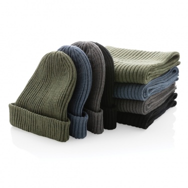 Logotrade promotional merchandise photo of: Impact AWARE™ Polylana® knitted scarf 180 x 25cm