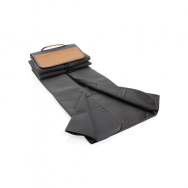 Logo trade promotional giveaways image of: Impact AWARE™ RPET picnic blanket with PU cover