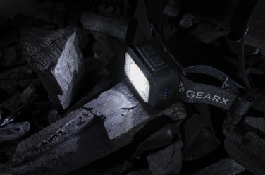 Logotrade advertising product picture of: Gear X RCS rPlastic heavy duty head torch