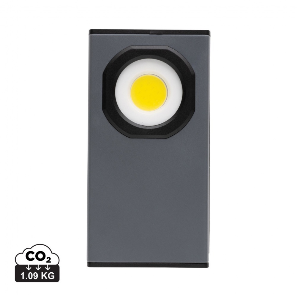 Logo trade promotional merchandise picture of: Gear X RCS recycled plastic USB pocket work light 260 lumen