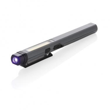 Logo trade promotional merchandise photo of: Gear X RCS recycled plastic USB rechargeable pen light